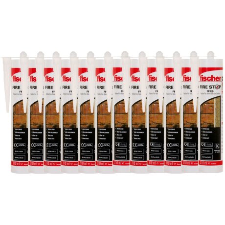 Mastic silicone coupe-feu FFRS blanc 310 ml - FISCHER