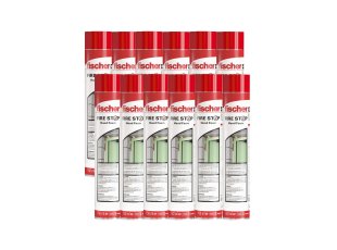 12 cartouches de mousse polyuréthane PU coupe feu CP 750 ml non pistolables - FISCHER