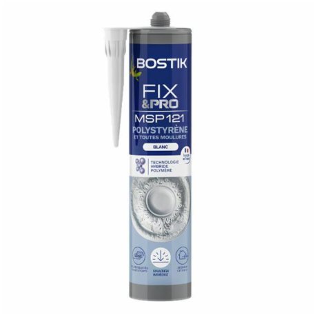 Mastic de fixation Fix&Pro MSP 121 polystyrène 290 ml - BOSTIK