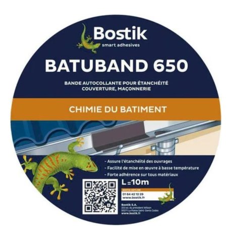 Bande adhésive d'étanchéité Batuband 650, 10 cm, orange - BOSTIK