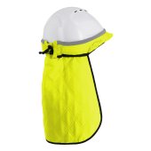 Coiffe rafraîchissante jaune fluo pour casque de chantier Coolneck - SINGER