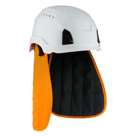 Coiffe rafraîchissante orange et bleu marine pour casque de chantier Oneck - SINGER