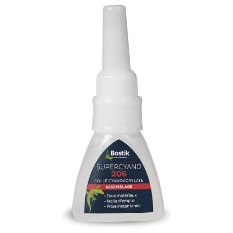 Colle polyvalente instantanée Supercyano 206, 20 g - BOSTIK