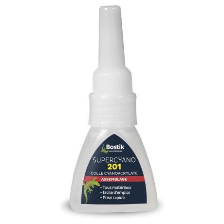 Colle polyvalente instantanée Supercyano 201, 20 g - BOSTIK