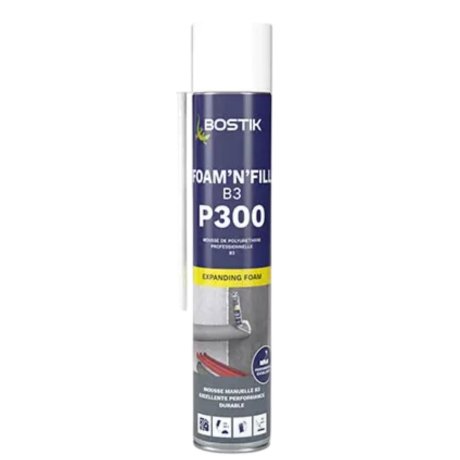 Mousse polyuréthane P300 Foam'N'Fill B3 manuelle, aérosol 750 ml - BOSTIK