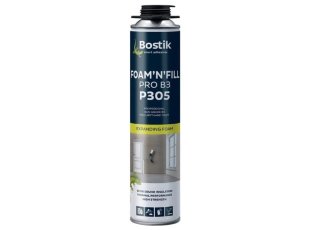 Mousse polyuréthane P305 Foam'N'Fill Pro B3 pistolable, 750 ml - BOSTIK