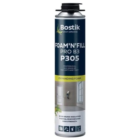 Mousse polyuréthane P305 Foam'N'Fill Pro B3 pistolable, 750 ml - BOSTIK