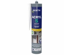 Mastic acrylique A550 Acryl S, gris 310 ml - BOSTIK