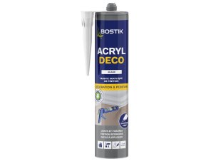 Mastic acrylique Acryl Déco, blanc 280 ml - BOSTIK