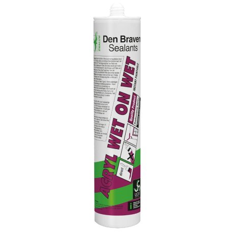Mastic acrylique Acryl Wet On Wet, blanc 310 ml - DEN BRAVEN