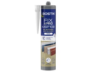 Mastic de fixation Fixpro MSP 109 Plinthes, blanc 290 ml - BOSTIK