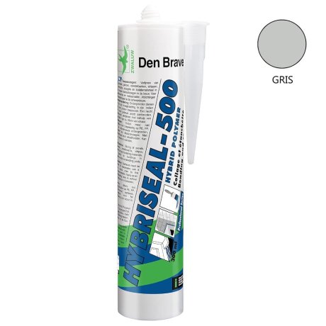 Mastic hybride Hybriseal 500 EC1+, gris 300 ml - DEN BRAVEN