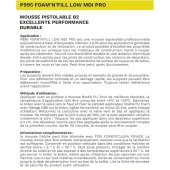 Mousse polyuréthane P995 Foam'N'Fill Pro pistolable, 700 ml - BOSTIK