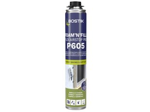Mousse PU flexible P605 Foam'N'Fill Airstop Pro, 750 ml - BOSTIK