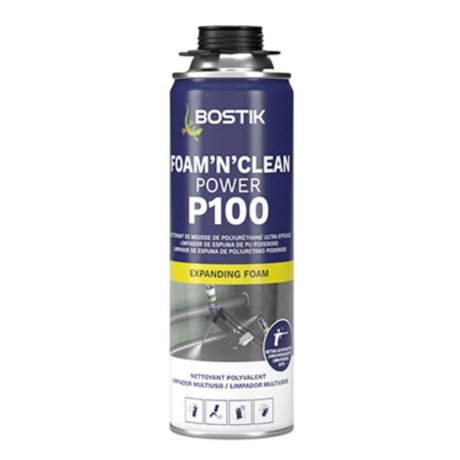 Nettoyant mousse PU P100 Foam'N'Clean Power, 500 ml - BOSTIK
