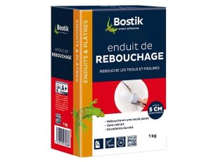 Enduit de rebouchage poudre, boîte de 1 kg - BOSTIK