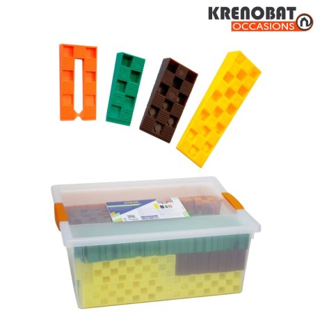 Occasion - Assortiment de 245 cales crantées (8 à 25 mm) EDMA
