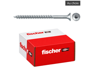 Vis à bois Power-Fast II FPF-ST CTP tête fraisée, zingué blanc, dimensions au choix - FISCHER
