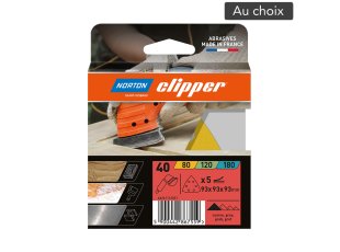 Patins-abrasifs-Delta-grain-au-choix-boite-de-5-NORTON-CLIPPER