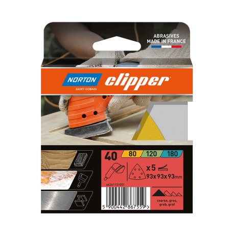 Patins-abrasifs-Delta-grain-40-boite-de-5-NORTON-CLIPPER