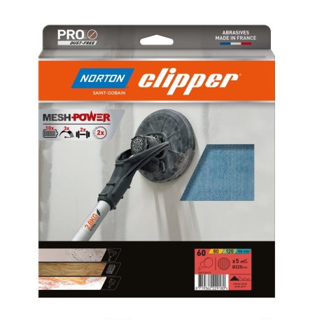Disque-Mesh-Power-225-mm-grain-60-NORTON-CLIPPER