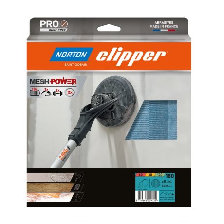 Disque-Mesh-Power-225-mm-grain-180-NORTON-CLIPPER
