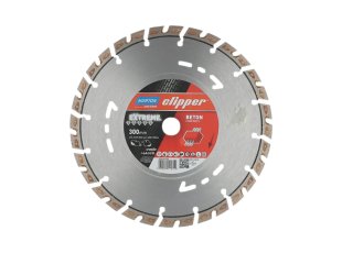 Disque-diamant-Extreme-Beton-300-x-25-4-mm-hauteur-segment-15-mm-NORTON-CLIPPER