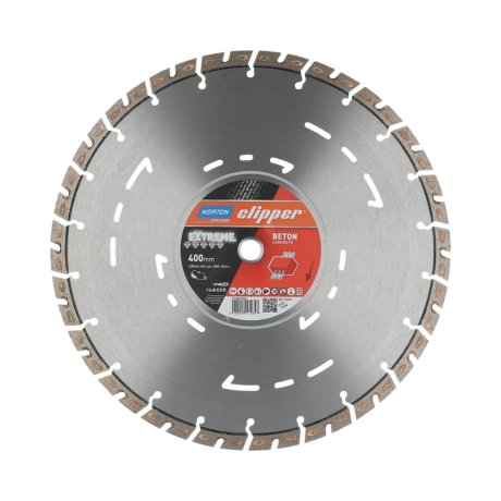 Disque-diamant-Extreme-Beton-400-x-20-mm-hauteur-segment-12-mm-NORTON-CLIPPER