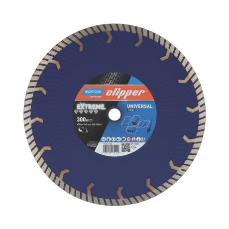Disque-diamant-Extreme-Universal-Turbo-300-x-20-mm-hauteur-segment-12-mm-NORTON-CLIPPER
