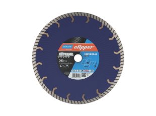 Disque-diamant-Extreme-Universal-Turbo-300-x-25-4-mm-hauteur-segment-12-mm-NORTON-CLIPPER