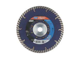 Disque-diamant-Extreme-Universal-Turbo-230-x-70-22-23-mm-avec-flasque-hauteur-segment-12-mm-NORTON-CLIPPER