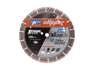 Disque-diamant-Clipper-4x4-Silencio-300-x-20-mm-hauteur-segment-13-mm-NORTON-CLIPPER