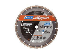 Disque-diamant-Clipper-4x4-Silencio-350-x-25-4-mm-hauteur-segment-13-mm-NORTON-CLIPPER