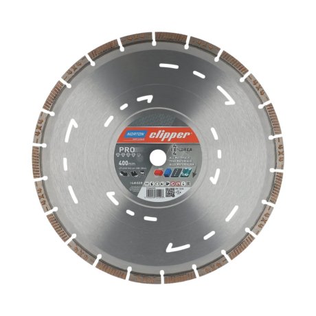 Disque-diamant-Pro-4x4-Explorer-400-x-25-4-mm-hauteur-segment-12-mm-NORTON-CLIPPER