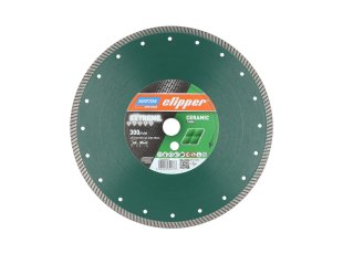 Disque-diamant-Extreme-Ceramic-Turbo-300-x-25-4-mm-hauteur-segment-10-1-9-mm-NORTON-CLIPPER