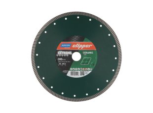 Disque-diamant-Extreme-Ceramic-Turbo-300-x-30-mm-hauteur-segment-10-1-6-mm-NORTON-CLIPPER