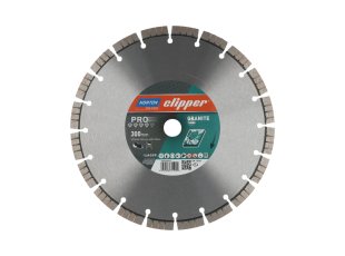 Disque-diamant-Pro-Granit-Turbo-300-x-25-4-mm-hauteur-segment-12-3-2-mm-NORTON-CLIPPER