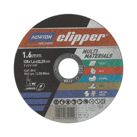 Disque-a-tronconner-Coupe-Tout-multi-usage-125-x-1-6-x-22-23-mm-NORTON-CLIPPER