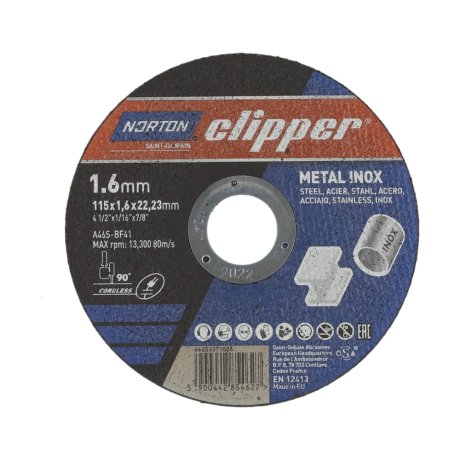 Disque-a-tronconner-metal-et-inox-115-x-1-6-x-22-23-mm-NORTON-CLIPPER