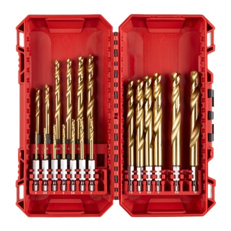 Coffret 19 forets métal HSS-G TiN Red Hex Shockwave™ Impact Duty - MILWAUKEE