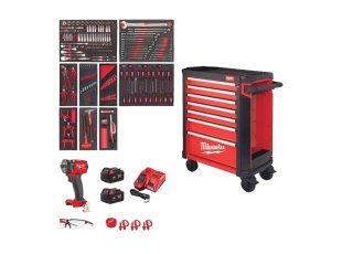 Servante équipée HT Toolguard™ Premium 30″ / 78 cm, 246 outils - MILWAUKEE