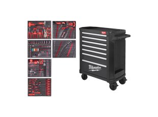 Servante Toolguard™ grise équipée de 337 outils, 7 tiroirs 78 cm - MILWAUKEE