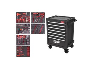 Servante Toolguard™ grise équipée de 337 outils, 7 tiroirs 69 cm - MILWAUKEE