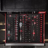 Module mousse cliquet et douilles 3/8″, 32 pièces - MILWAUKEE