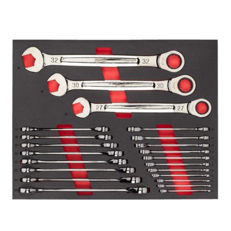 Module mousse clés à cliquet Max Bite™ 22 pièces - MILWAUKEE