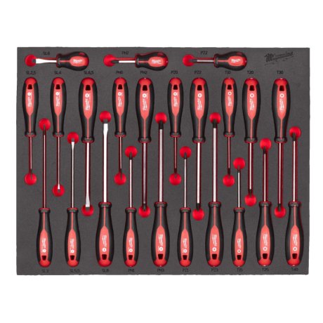 Module mousse tournevis Tri-Lobe 23 pièces - MILWAUKEE