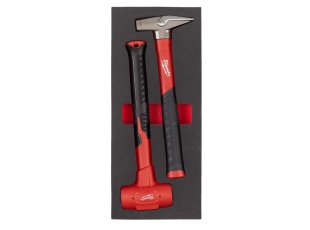 Module mousse marteau rivoir et maillet anti-rebond 2 pièces - MILWAUKEE