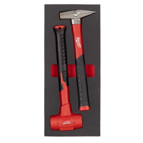 Module mousse marteau rivoir et maillet anti-rebond 2 pièces - MILWAUKEE