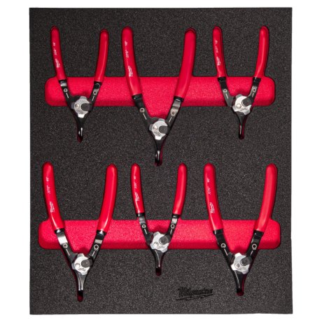 Module mousse pinces à circlips 6 pièces - MILWAUKEE