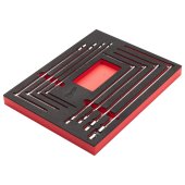 Module Packout™ pour servante, 8 clés en T à douilles pivotantes - MILWAUKEE